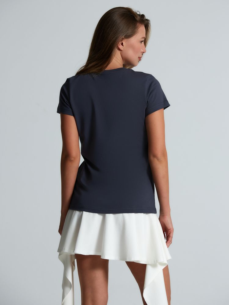 Футболка женская T-bolka Lady, темно-серая (графит) / Миниатюра модельного (1000)