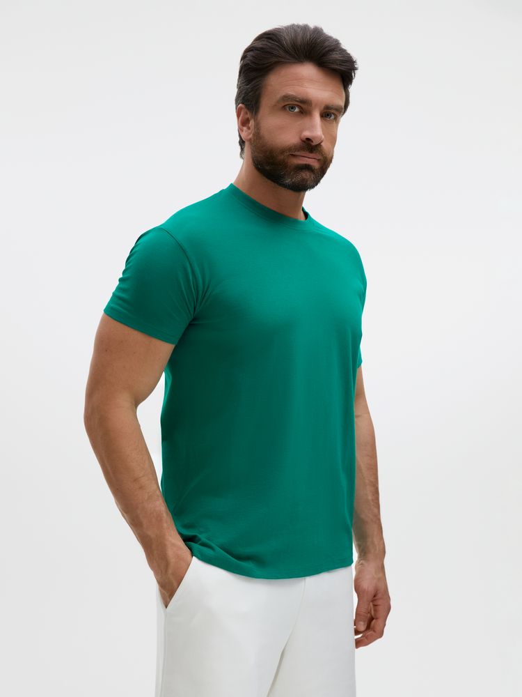 Футболка унисекс Regent 150, зеленая (изумрудная) / Миниатюра модельного (1000)