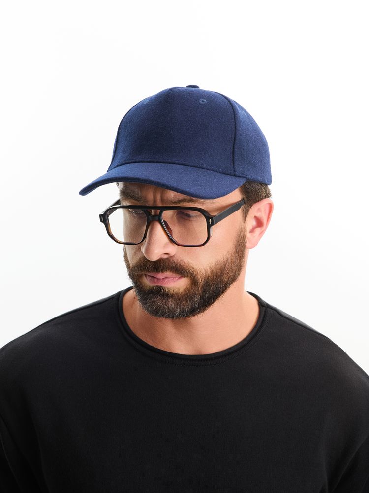 Бейсболка Woolridge, темно-синяя / Миниатюра имиджевого (1000)