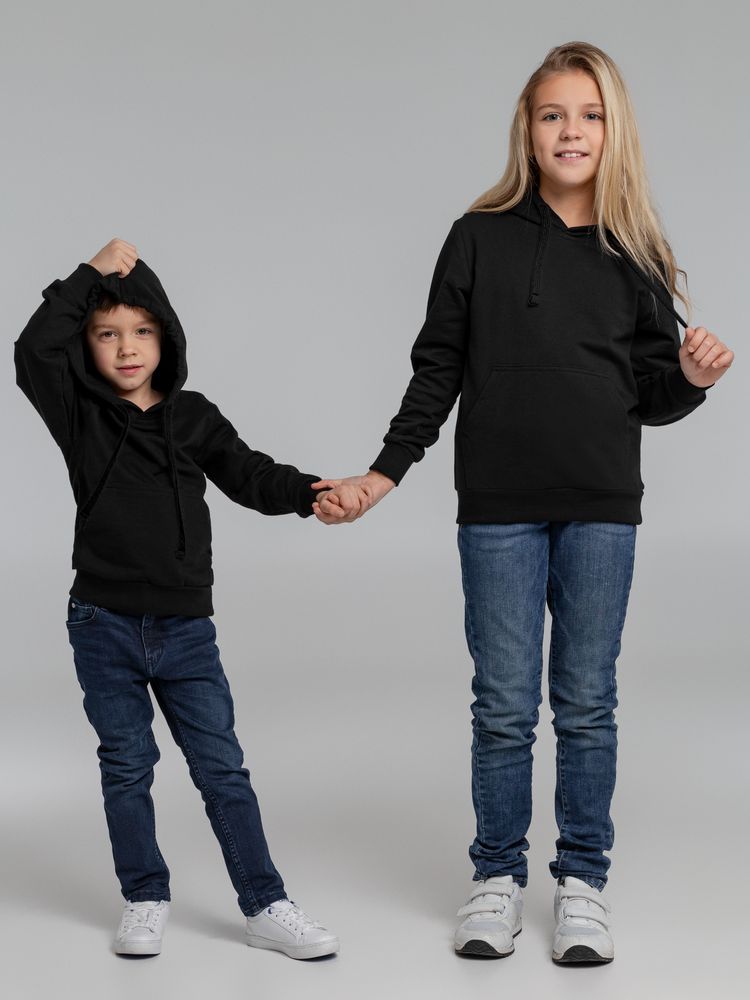Худи детское Kirenga 2.0 Kids, черное / Миниатюра модельного (1000)