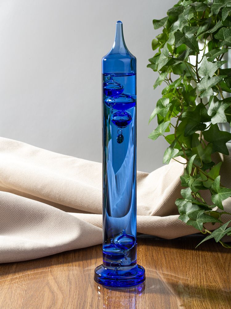 Термометр стеклянный «Галилео», голубой / Миниатюра имиджевого (1000)