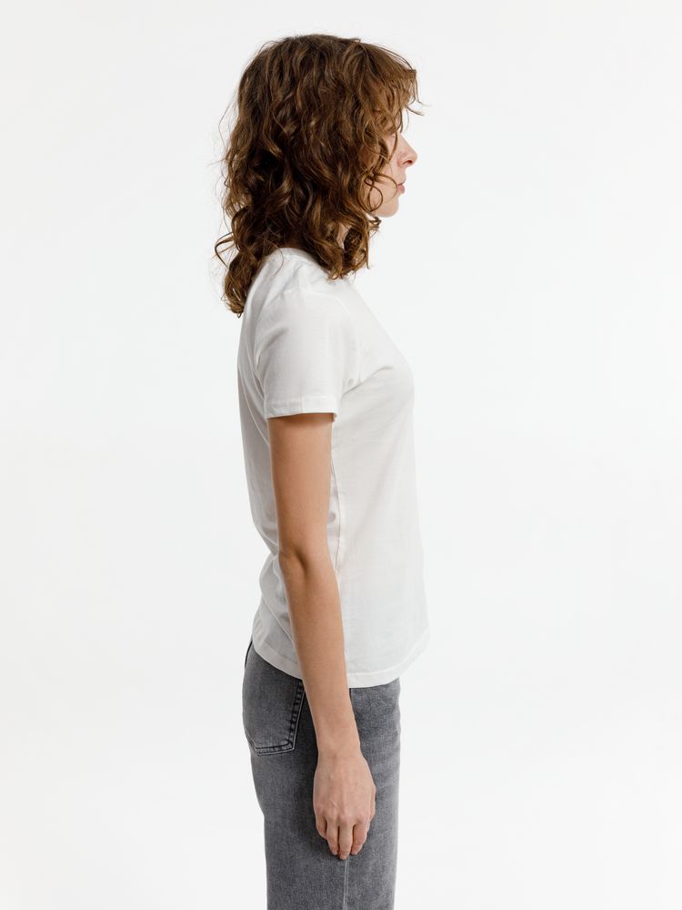 Футболка женская T-bolka Lady, белая (теплый оттенок) / Миниатюра модельного (1000)