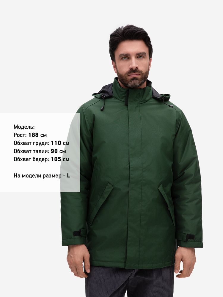 Куртка на стеганой подкладке Robyn, темно-зеленая / Миниатюра модельного (1000)