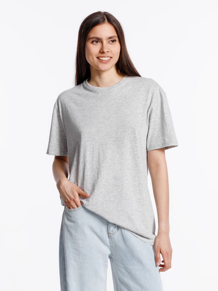 Футболка унисекс Streetwise, серый меланж / Миниатюра модельного (1000)