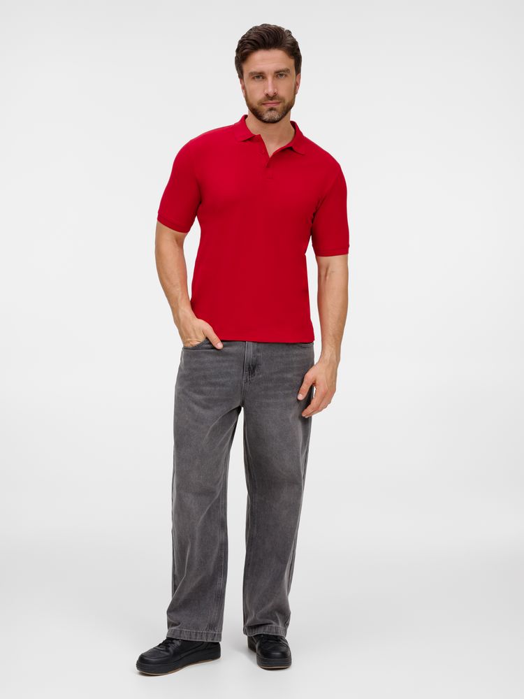 Рубашка поло унисекс Upswing, красная / Миниатюра модельного (1000)