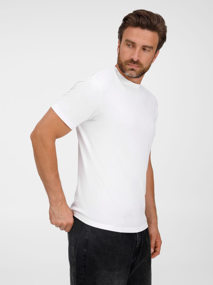 Футболка унисекс T-Bolka 180, белая / Миниатюра модельного (1000)