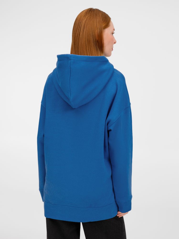 Худи оверсайз унисекс Tolla, синее (джинс) / Миниатюра модельного (1000)