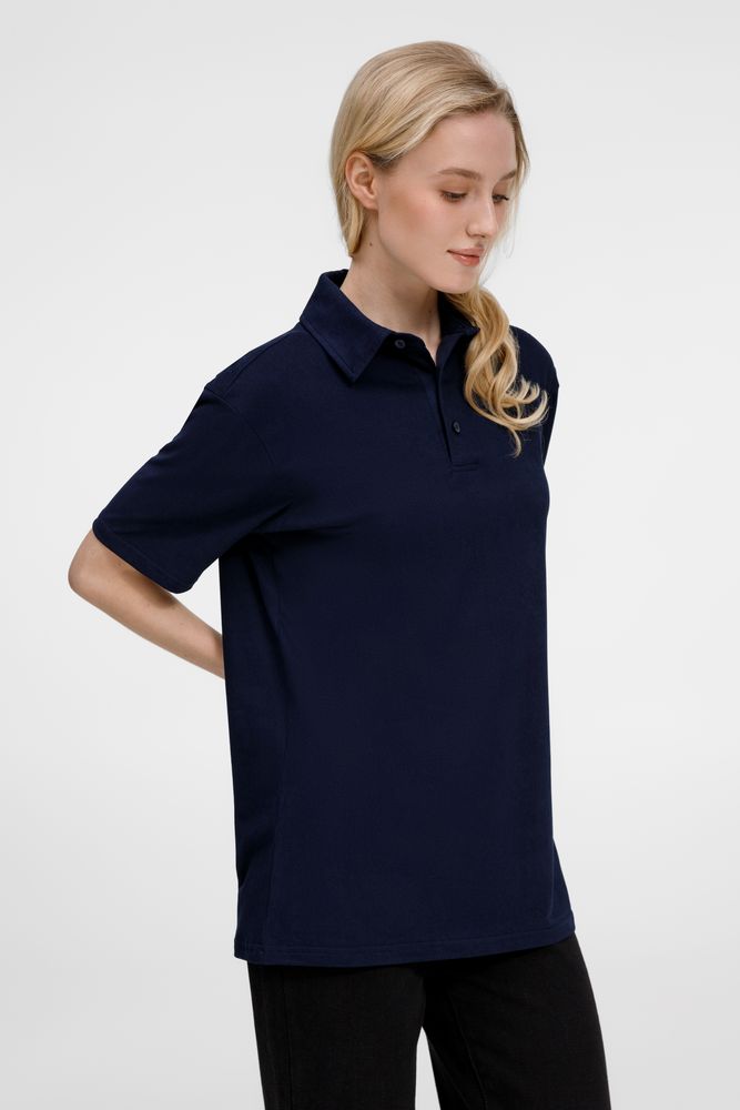 Рубашка поло унисекс Senti, темно-синяя / Миниатюра модельного (1000)