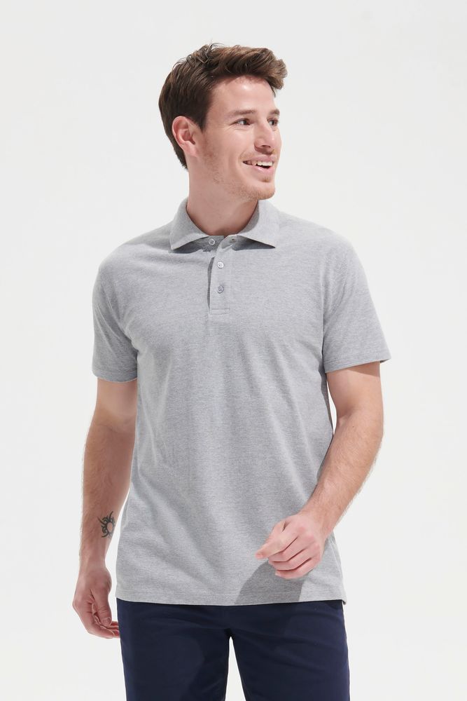 Рубашка поло мужская Spring 210, светлый меланж / Миниатюра имиджевого (1000)