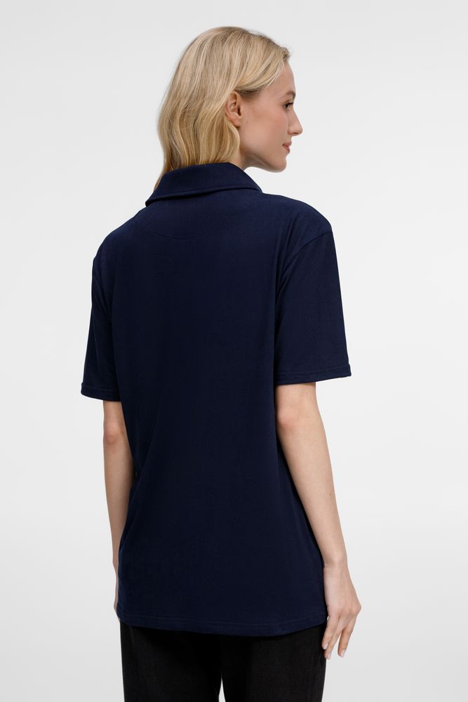 Рубашка поло унисекс Senti, темно-синяя / Миниатюра модельного (1000)