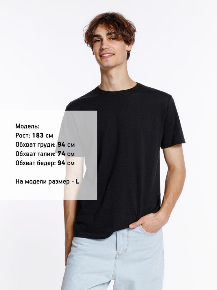 Футболка унисекс Streetwise, черная / Миниатюра модельного (1000)
