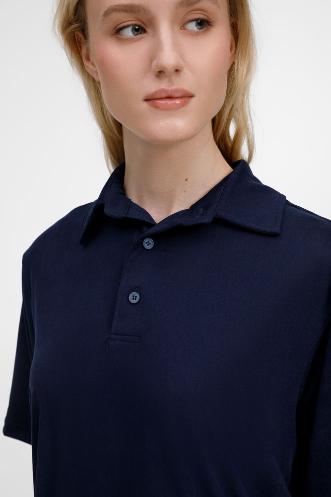 Рубашка поло унисекс Senti, темно-синяя / Миниатюра модельного (1000)
