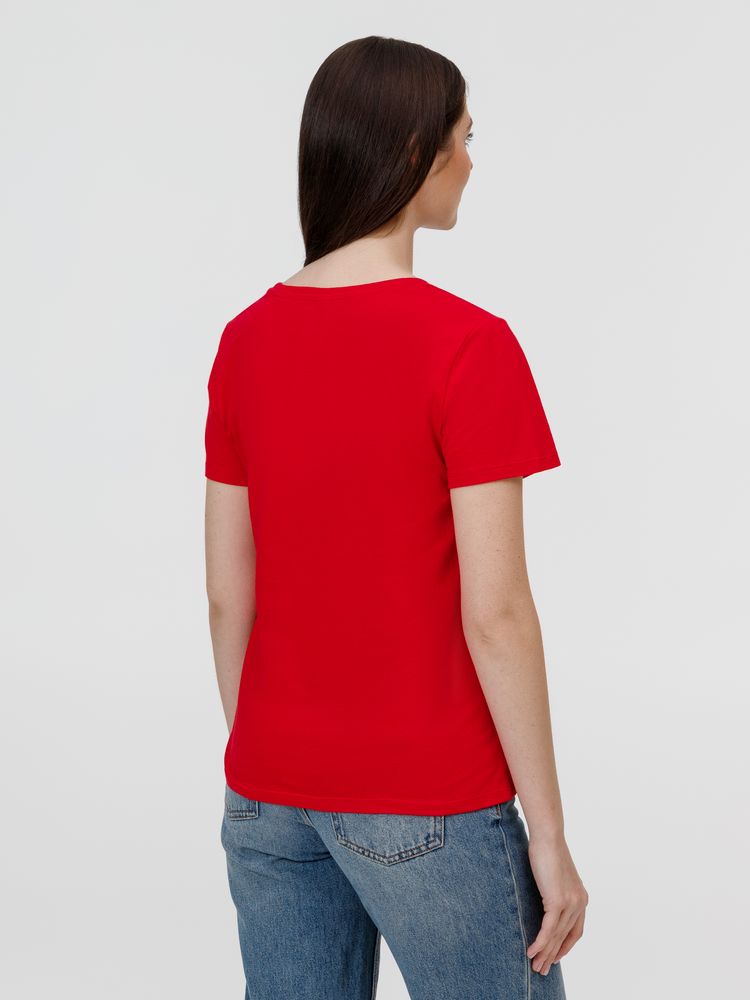 Футболка женская E190 красная / Миниатюра модельного (1000)