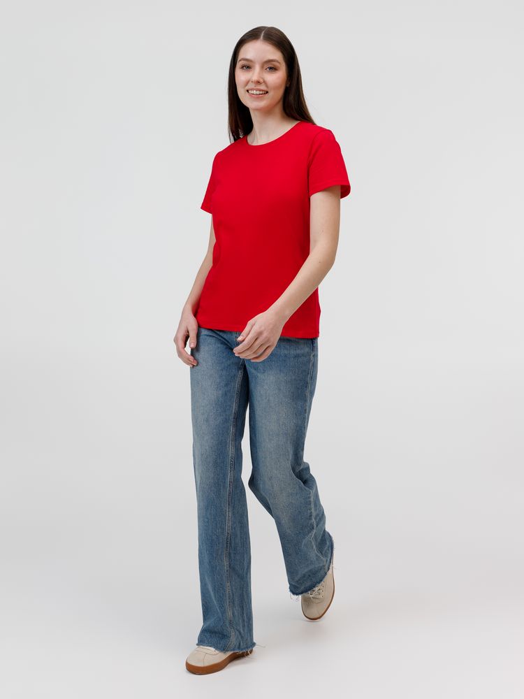 Футболка женская E190 красная / Миниатюра модельного (1000)