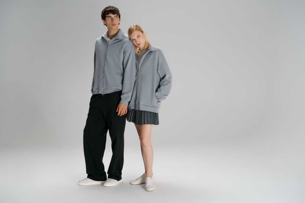 Толстовка унисекс Neofit, светло-серая / Миниатюра модельного (1000)