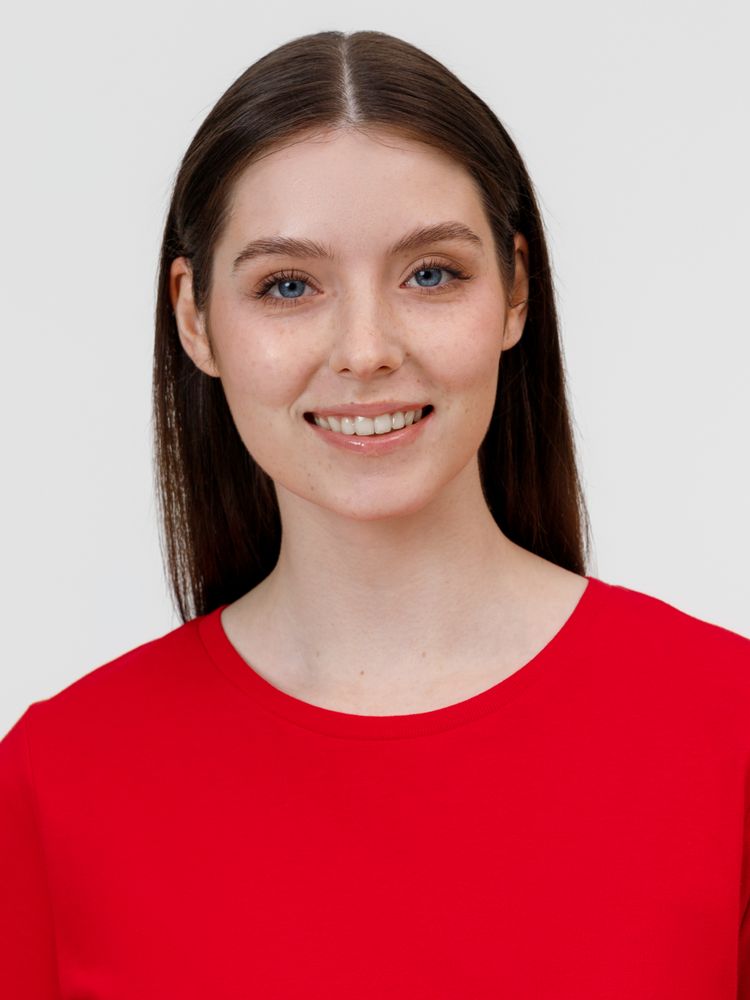 Футболка женская E190 красная / Миниатюра модельного (1000)