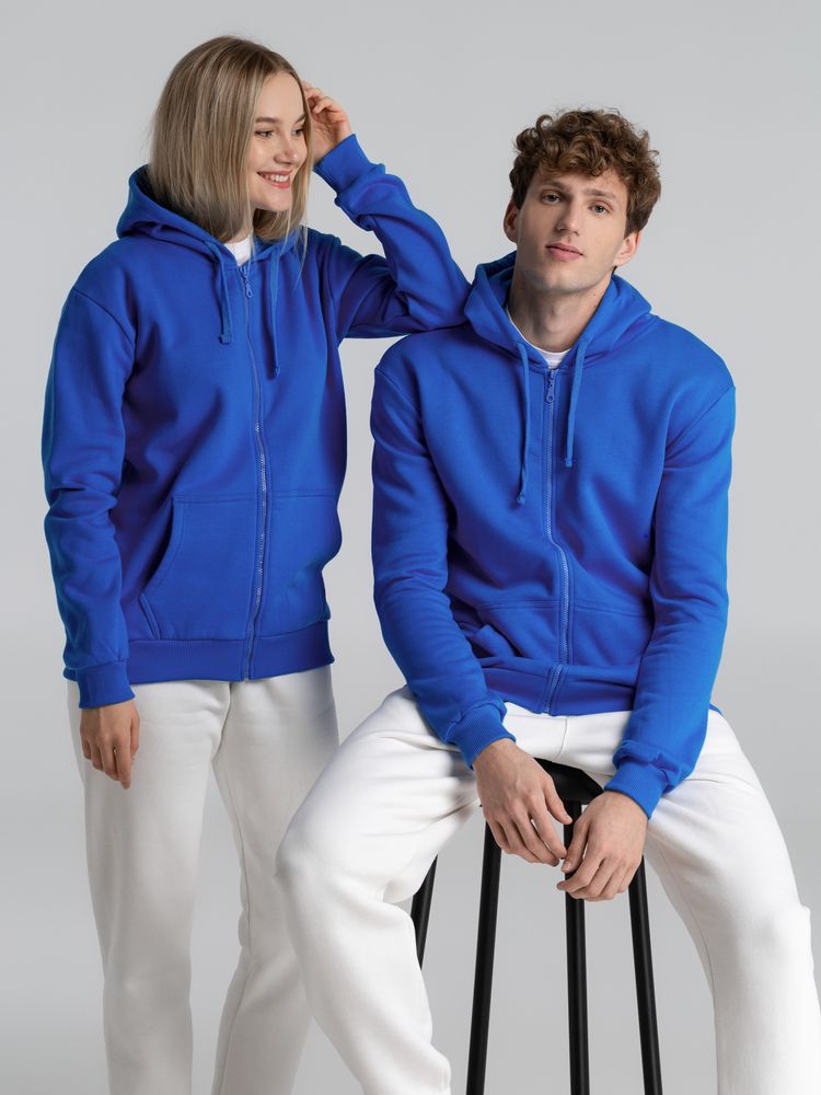 Толстовка на молнии с капюшоном Siverga 2.0 Heavy, ярко-синяя / Миниатюра модельного (1000)
