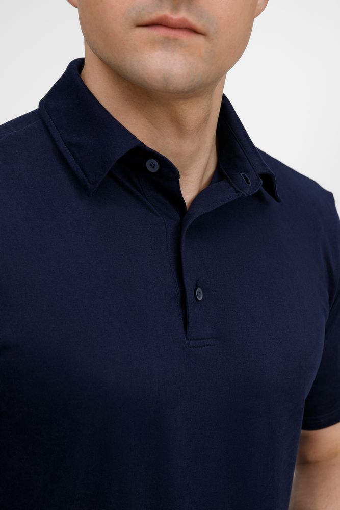 Рубашка поло унисекс Senti, темно-синяя / Миниатюра модельного (1000)