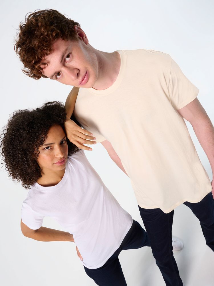 Футболка унисекс Regent 150, светло-бежевая / Миниатюра имиджевого (1000)