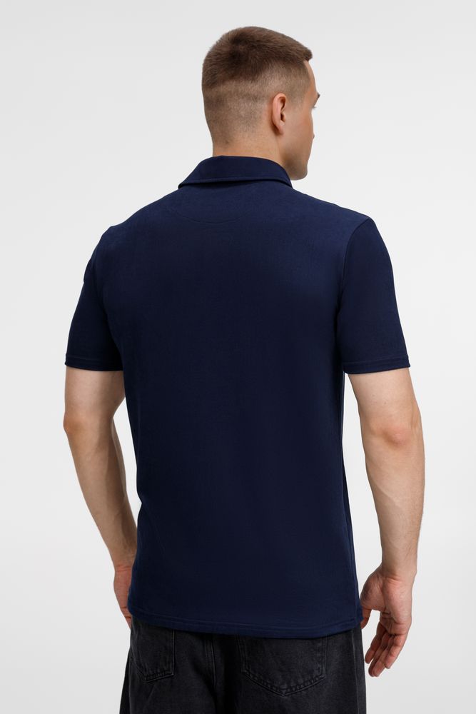 Рубашка поло унисекс Senti, темно-синяя / Миниатюра модельного (1000)