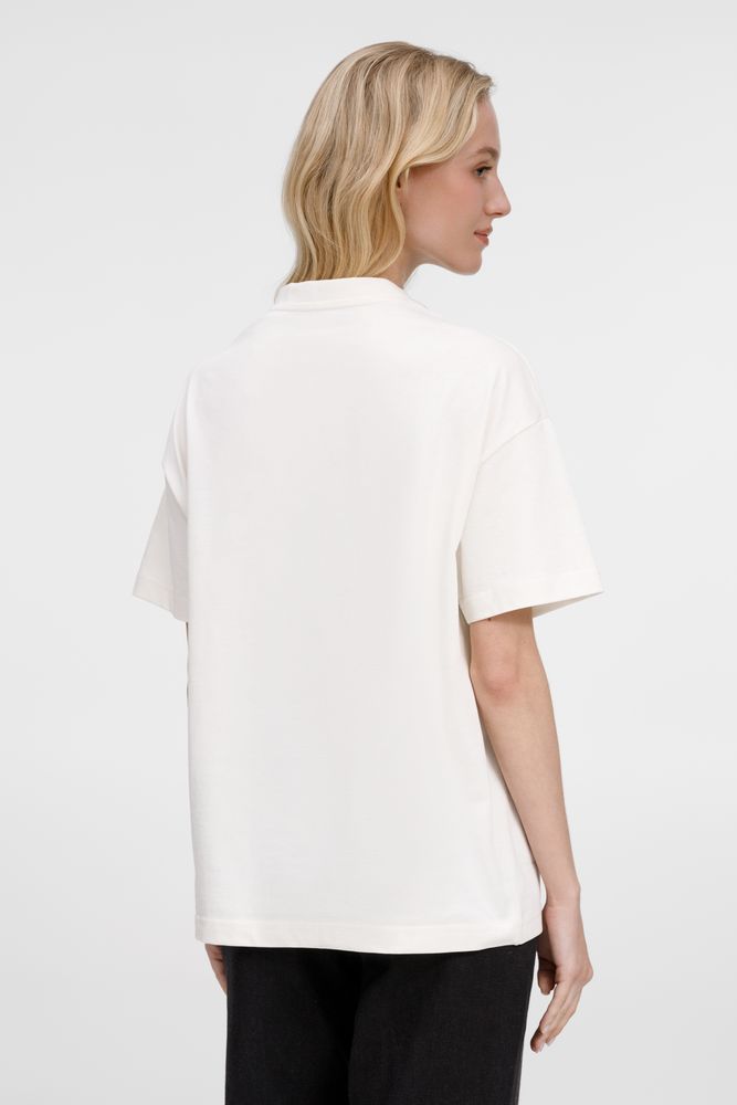 Футболка оверсайз унисекс Sinkopa, молочно-белая / Миниатюра модельного (1000)