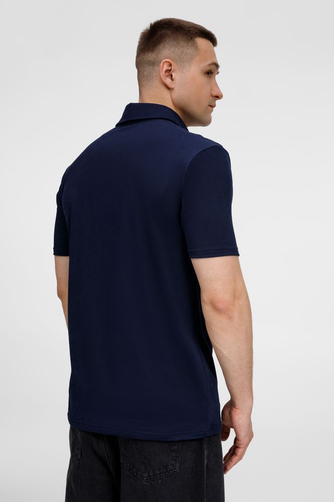 Рубашка поло унисекс Senti, темно-синяя / Миниатюра модельного (1000)