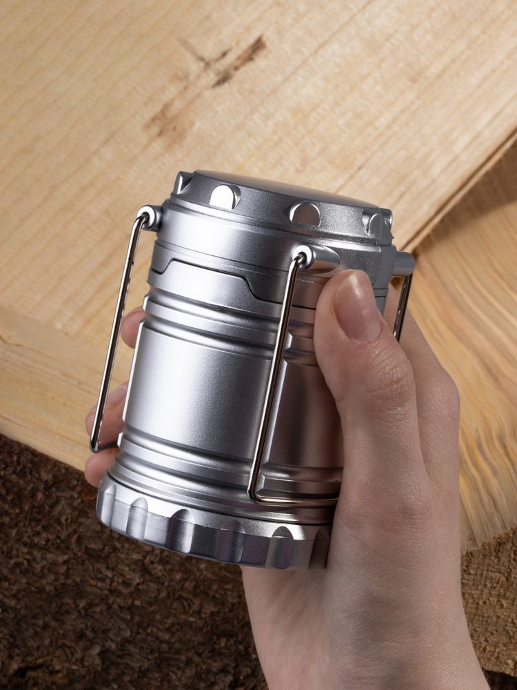 Кемпинговый фонарь Lindau, серебристый / Миниатюра имиджевого (1000)