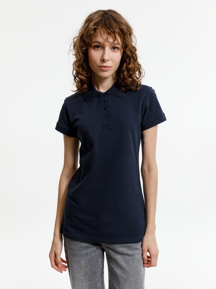 Рубашка поло женская Virma Premium Lady, темно-синяя / Миниатюра модельного (1000)
