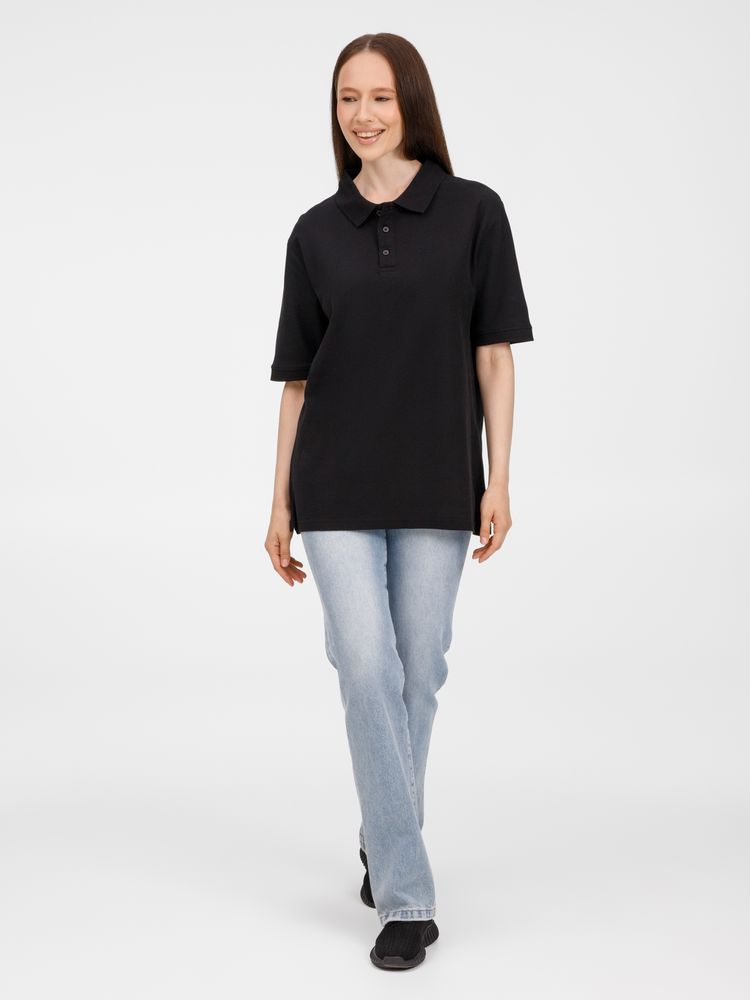 Рубашка поло унисекс Upswing, черная / Миниатюра модельного (1000)