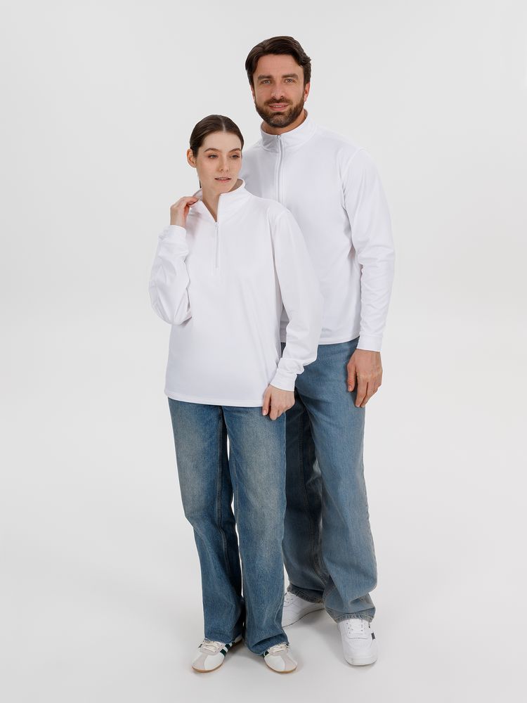 Свитшот на молнии Morfiss, белый / Миниатюра модельного (1000)