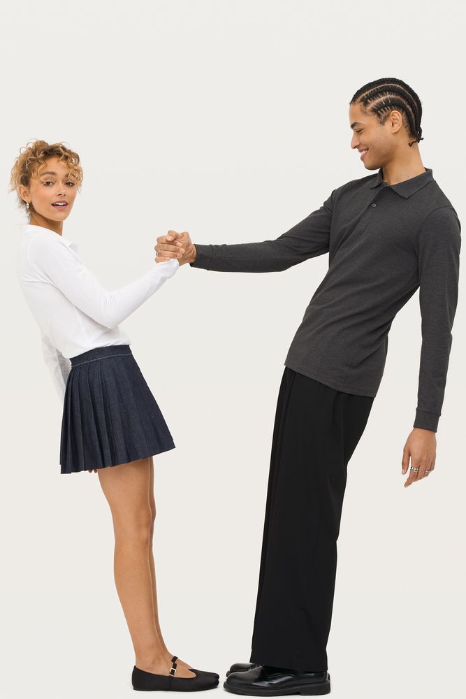 Рубашка поло женская с длинным рукавом Perfect LSL Women, черная / Миниатюра имиджевого (1000)