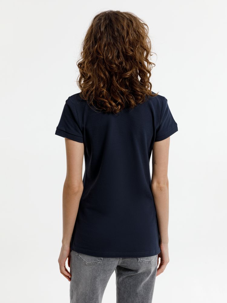 Рубашка поло женская Virma Premium Lady, темно-синяя / Миниатюра модельного (1000)