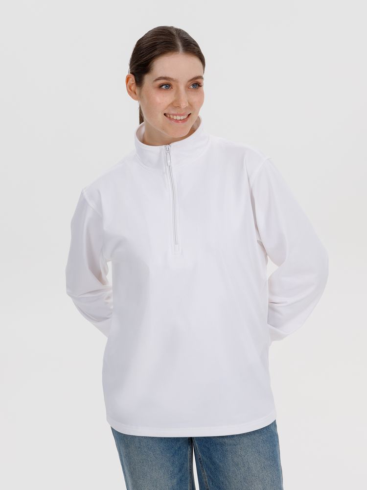 Свитшот на молнии Morfiss, белый / Миниатюра модельного (1000)