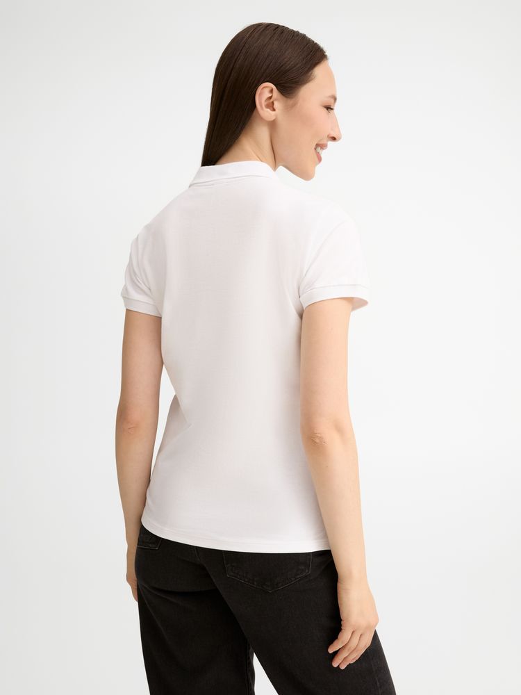 Рубашка поло женская People 210, белая / Миниатюра модельного (1000)