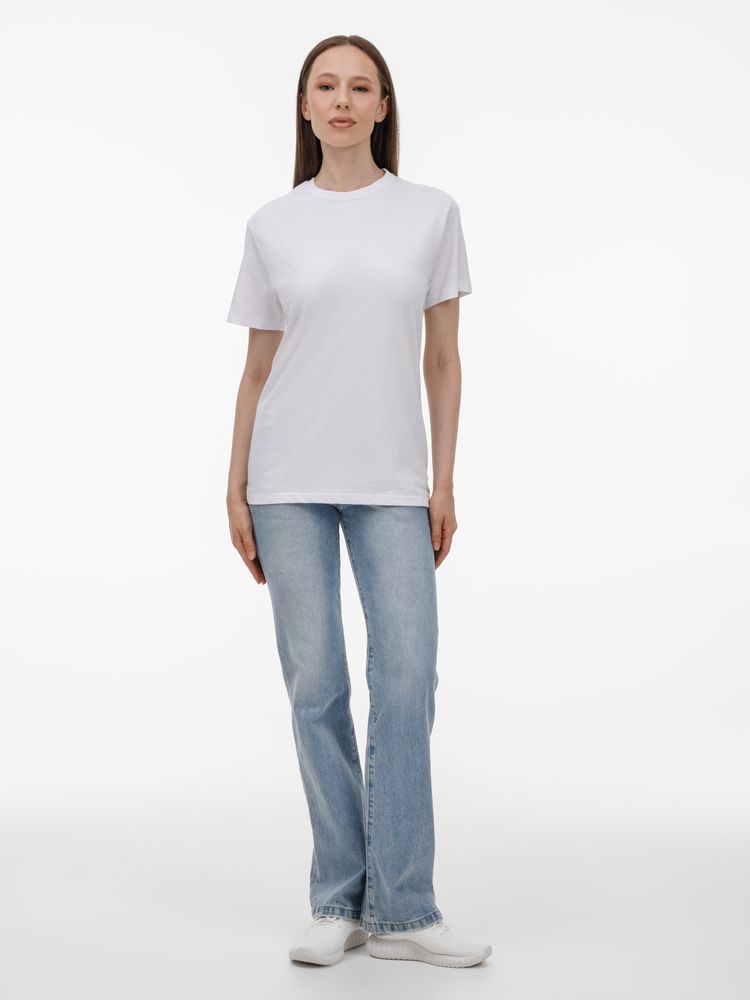 Футболка унисекс T-Bolka 180, белая / Миниатюра модельного (1000)