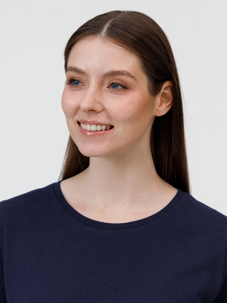 Футболка женская E190 темно-синяя / Миниатюра модельного (1000)