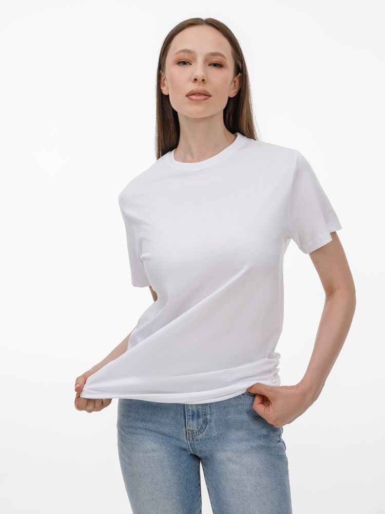 Футболка унисекс T-Bolka 180, белая / Миниатюра модельного (1000)