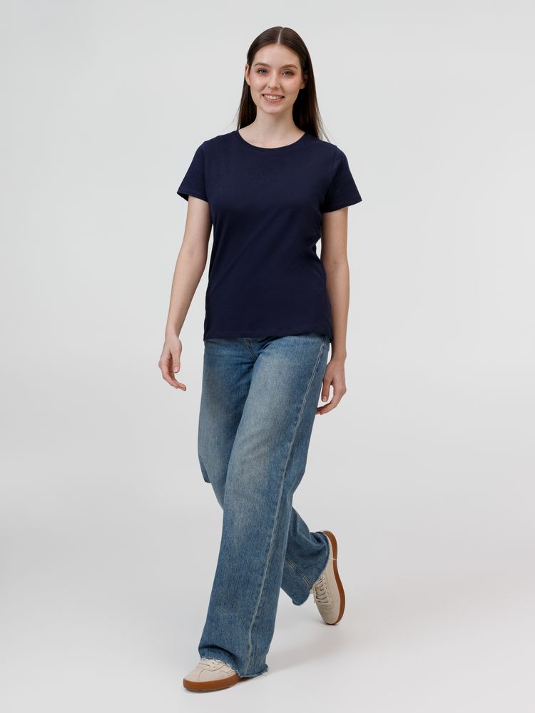 Футболка женская E190 темно-синяя / Миниатюра модельного (1000)