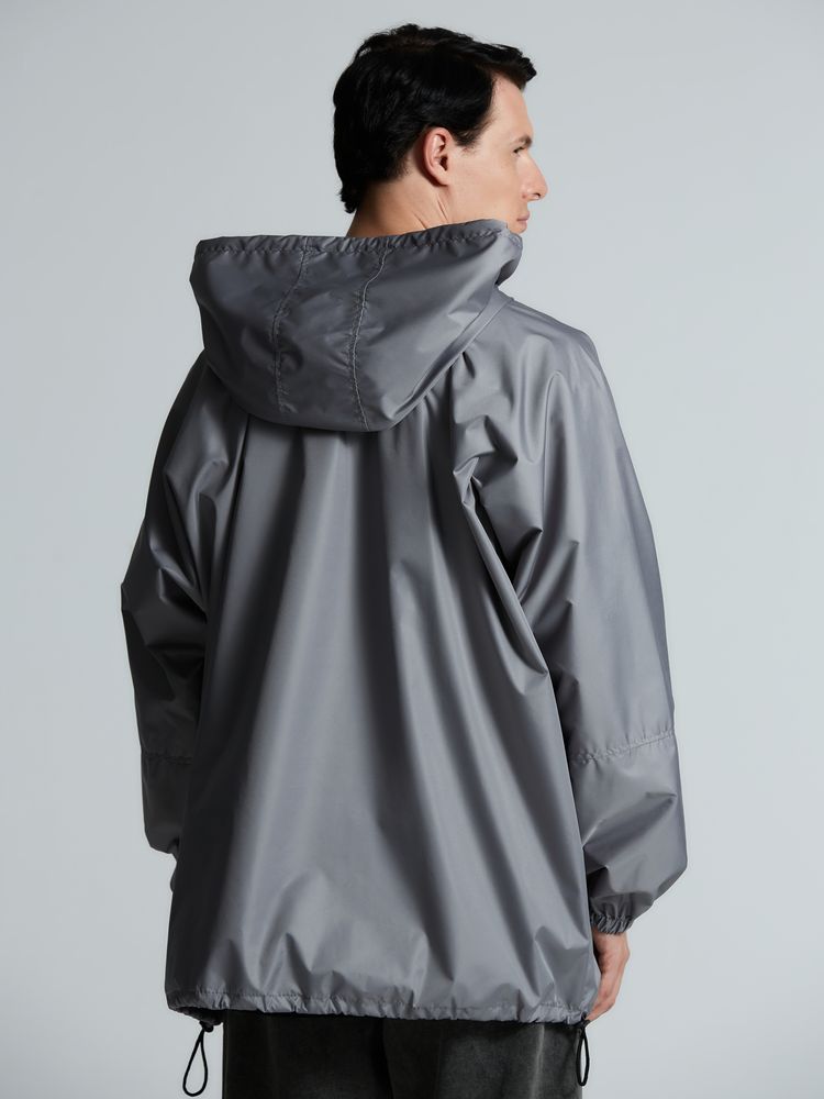 Дождевик-анорак Hard Work, укороченный, серый, единый размер / Миниатюра модельного (1000)