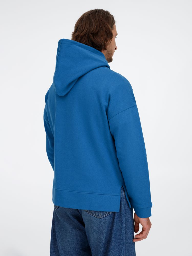 Худи оверсайз унисекс Tolla, синее (джинс) / Миниатюра модельного (1000)