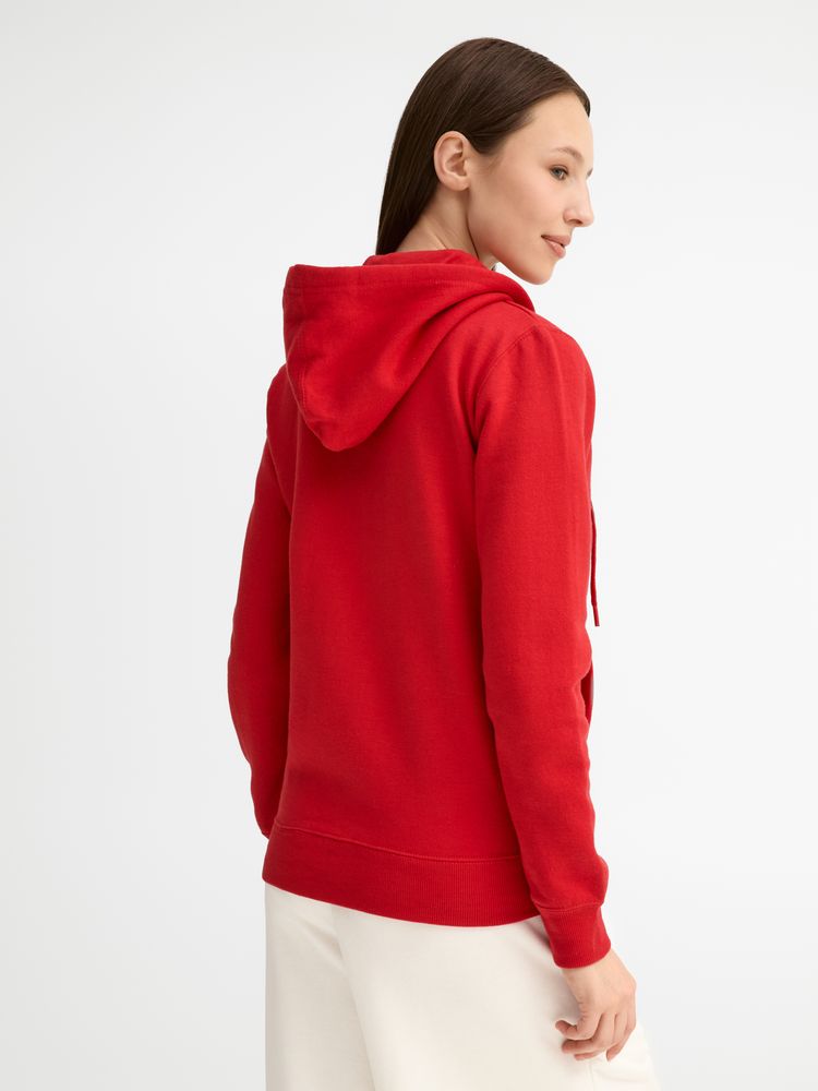 Толстовка женская на молнии с капюшоном Seven Women, красная / Миниатюра модельного (1000)