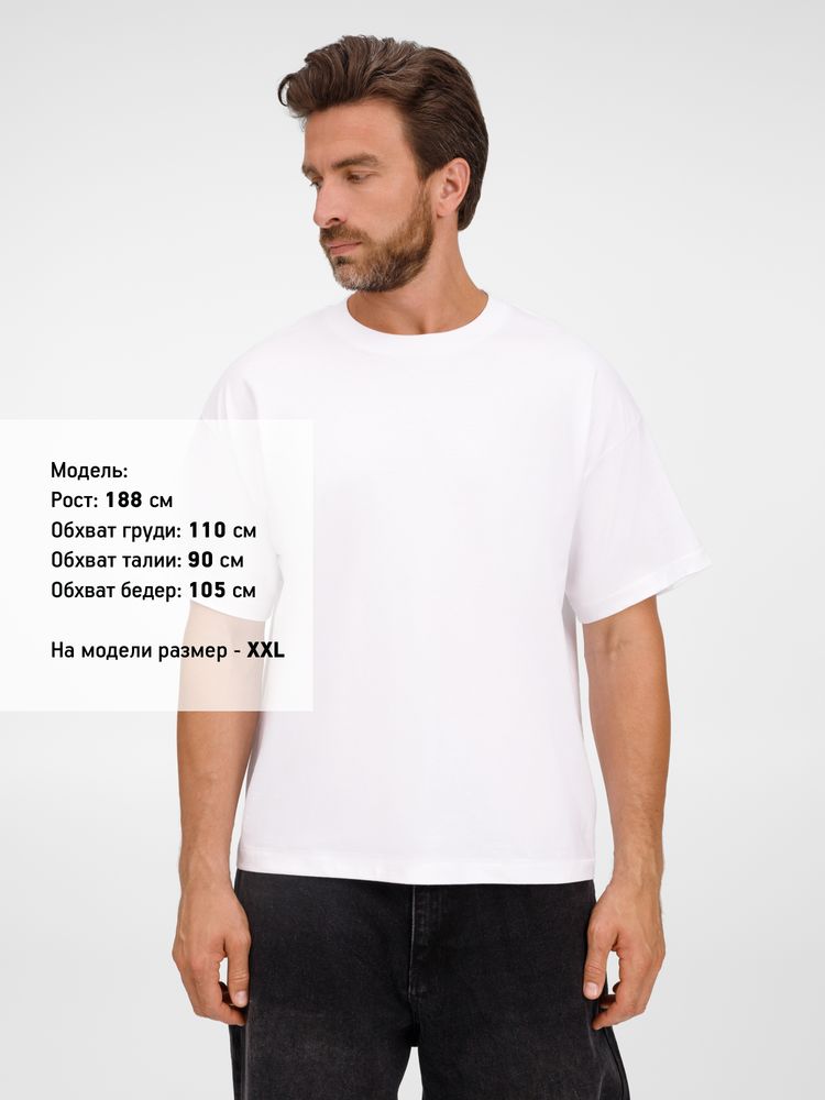 Футболка оверсайз унисекс Legacy, белая / Миниатюра модельного (1000)