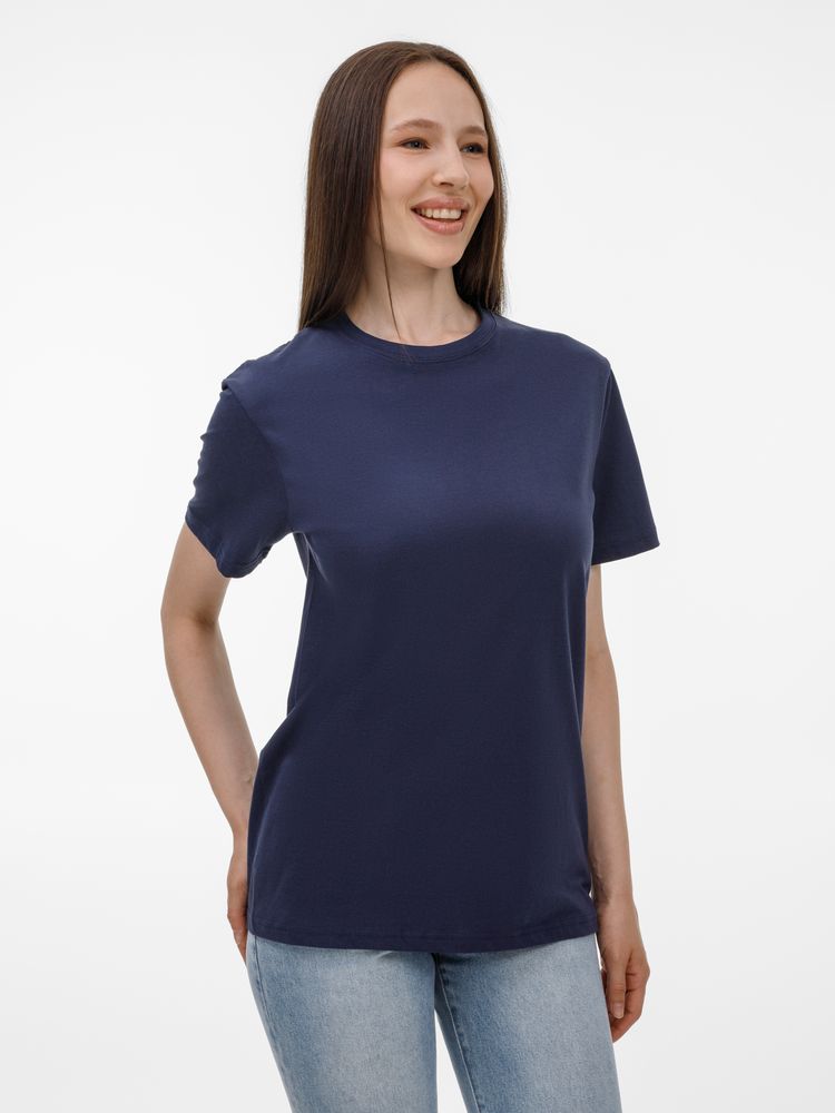 Футболка унисекс T-Bolka 180, темно-синяя / Миниатюра модельного (1000)