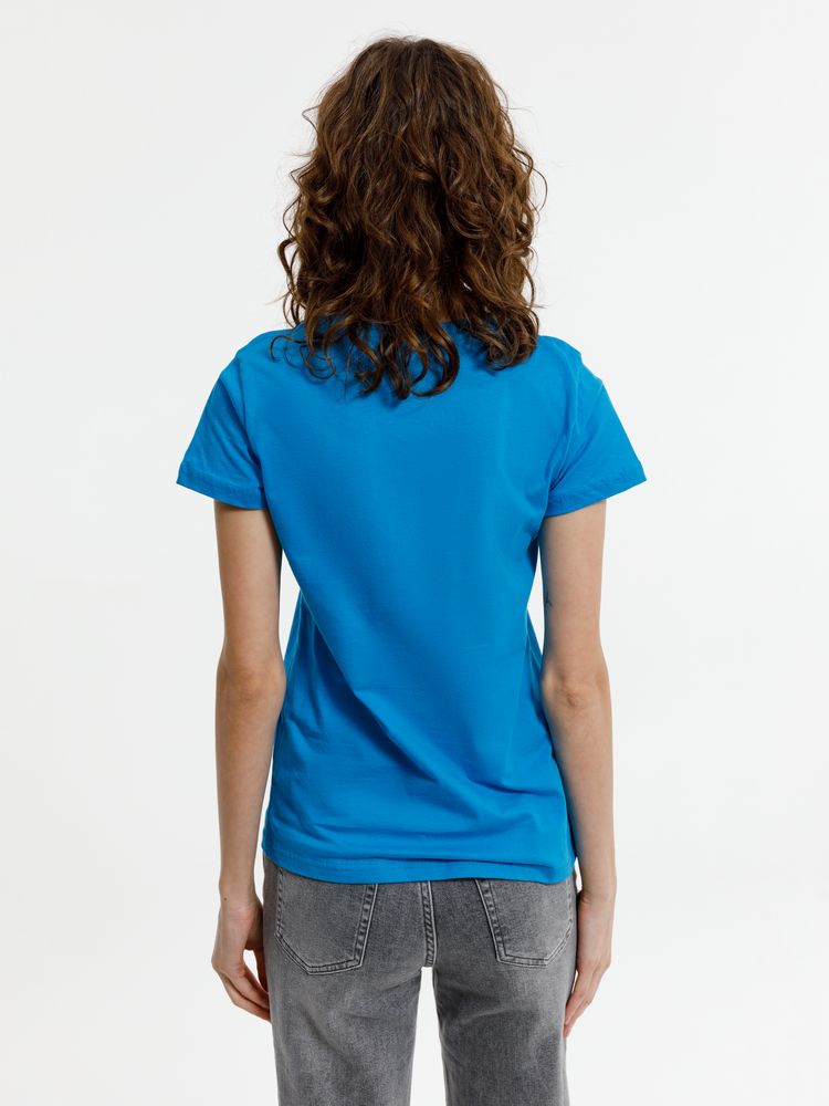 Футболка женская T-bolka Lady, бирюзовая / Миниатюра модельного (1000)