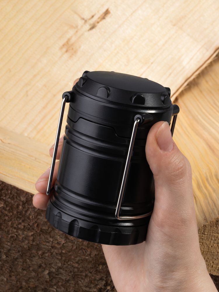 Кемпинговый фонарь с имитацией пламени Lindau Flame, черный / Миниатюра имиджевого (1000)