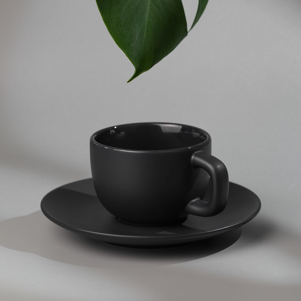 Чайная пара Stansa, черная / Миниатюра имиджевого (1000)