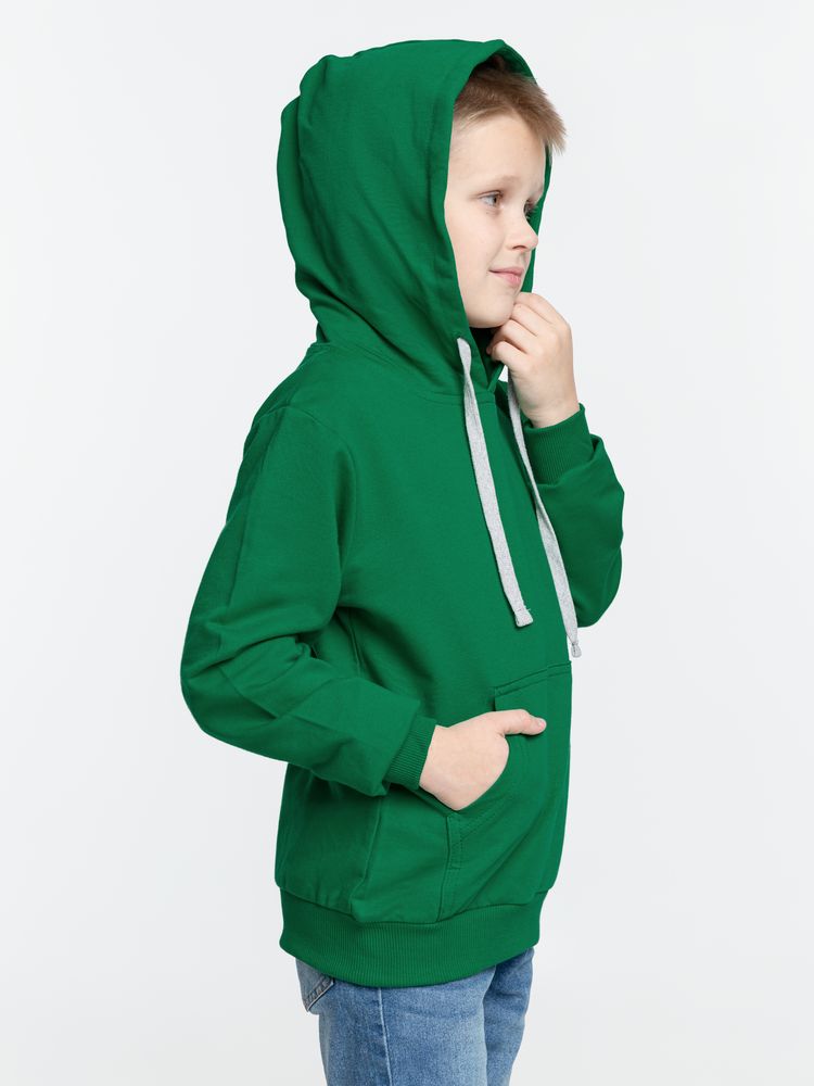 Толстовка с капюшоном детская Kirenga Kids, зеленая / Миниатюра модельного (1000)