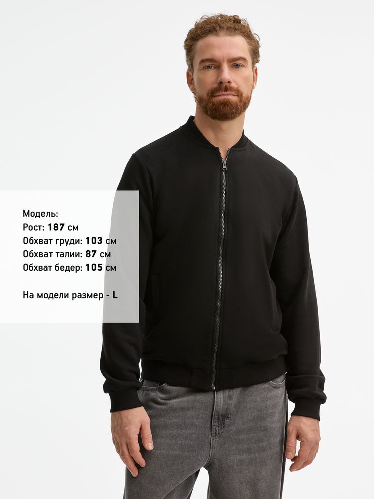 Бомбер унисекс Townie, черный / Миниатюра модельного (1000)
