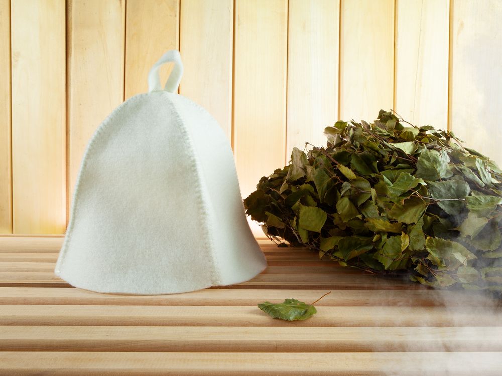 Банная шапка Heat Off, белая / Миниатюра имиджевого (1000)