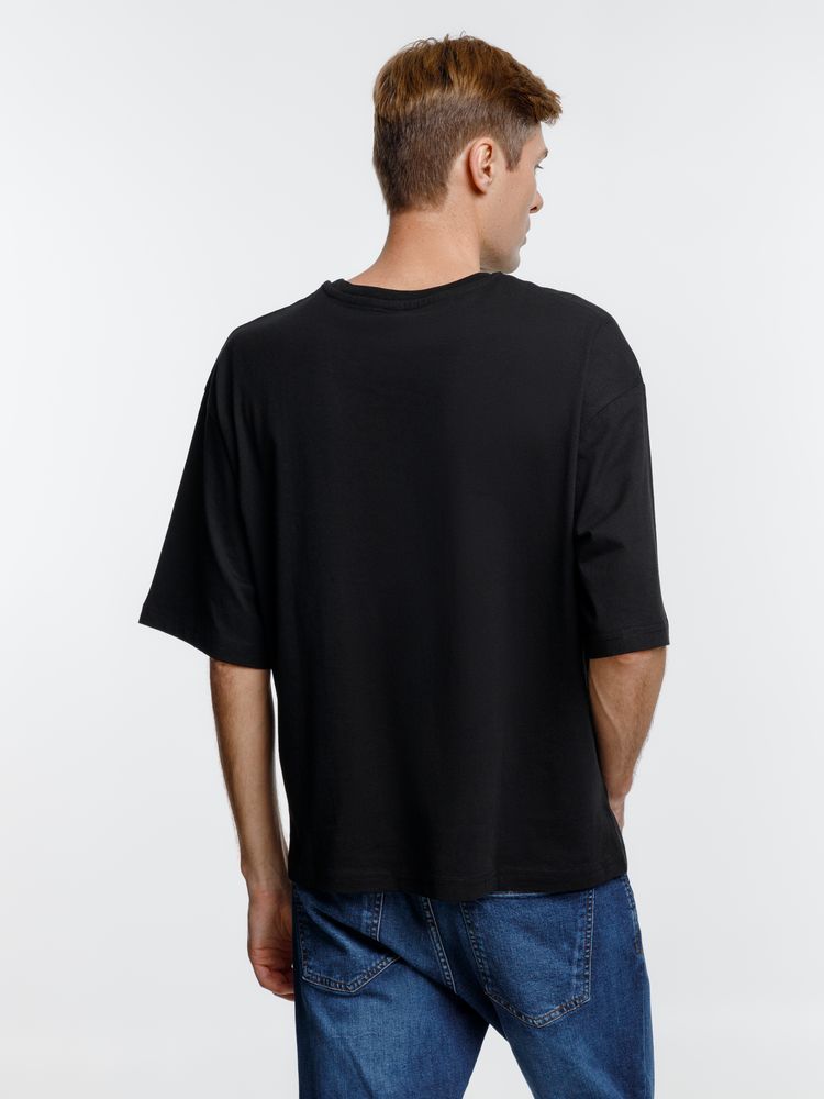 Футболка оверсайз унисекс Base Space, черная / Миниатюра модельного (1000)